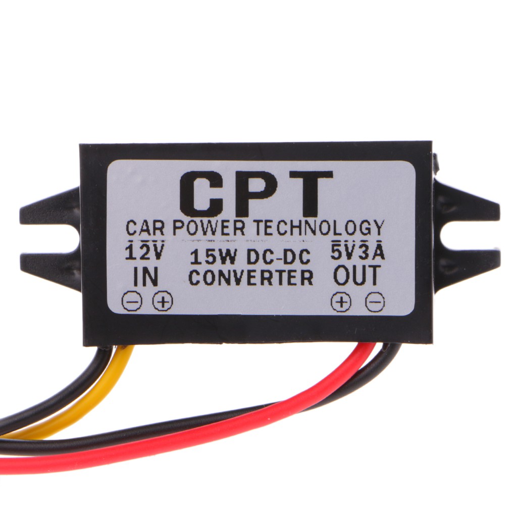 Mô-đun cấp nguồn chuyển đổi DC / DC &amp; 12V sang 5V màn hình LED cho xe hơi