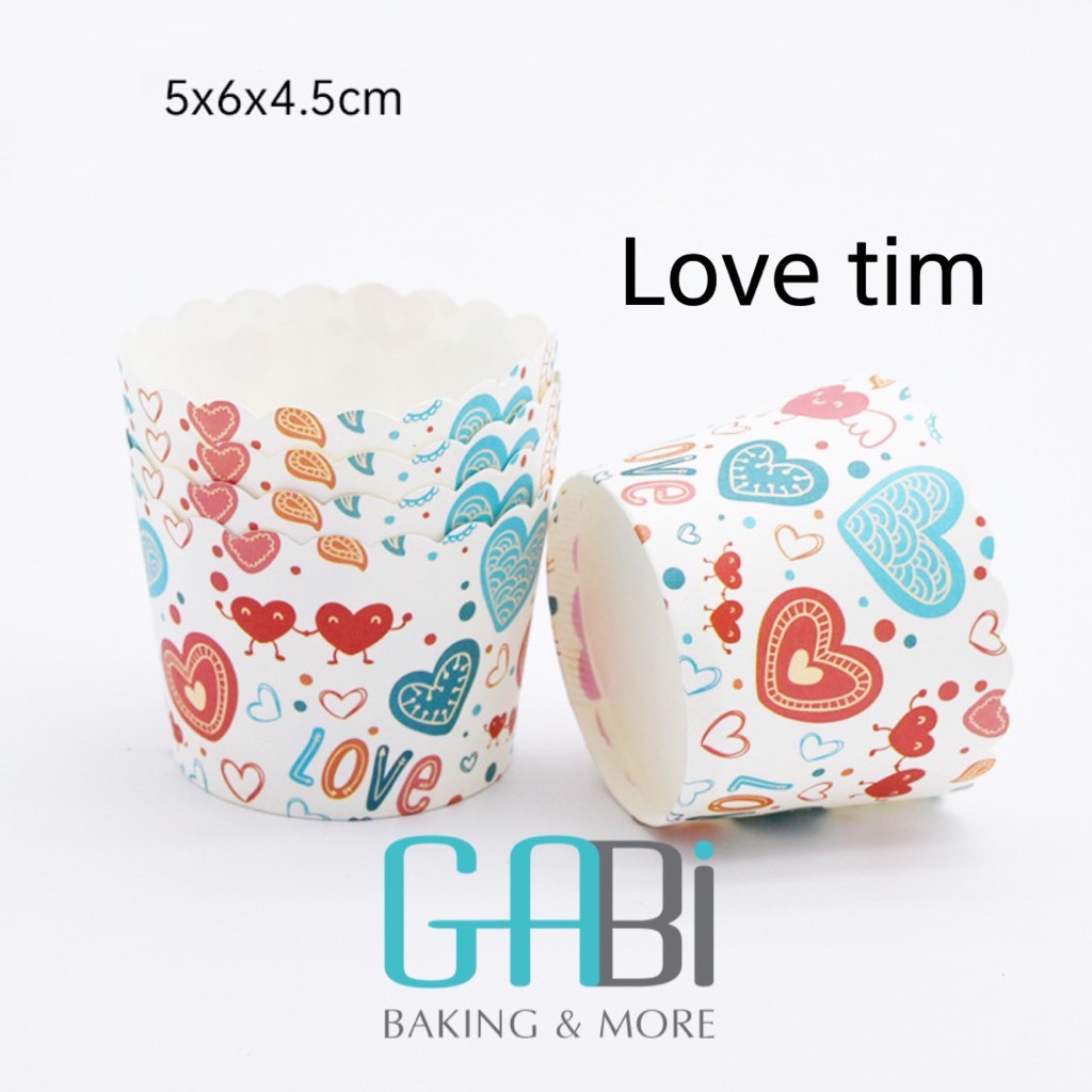 Lốc 50c Cup giấy cứng 5cm (nhiều mẫu)