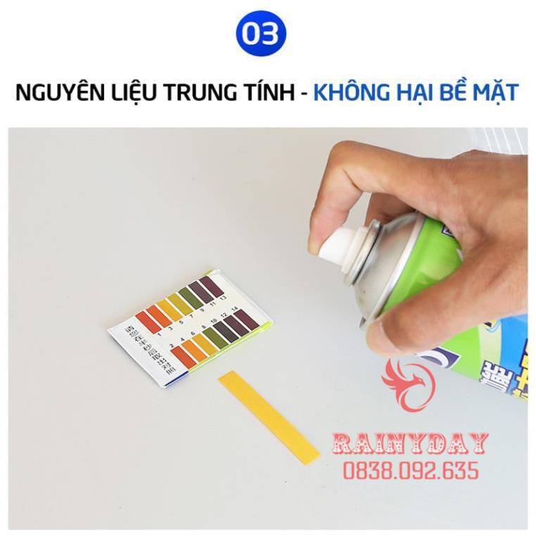 Chai dung dịch xịt tẩy keo dán băng dính vết decal 3m, bình tẩy keo đa năng Sticker Remover