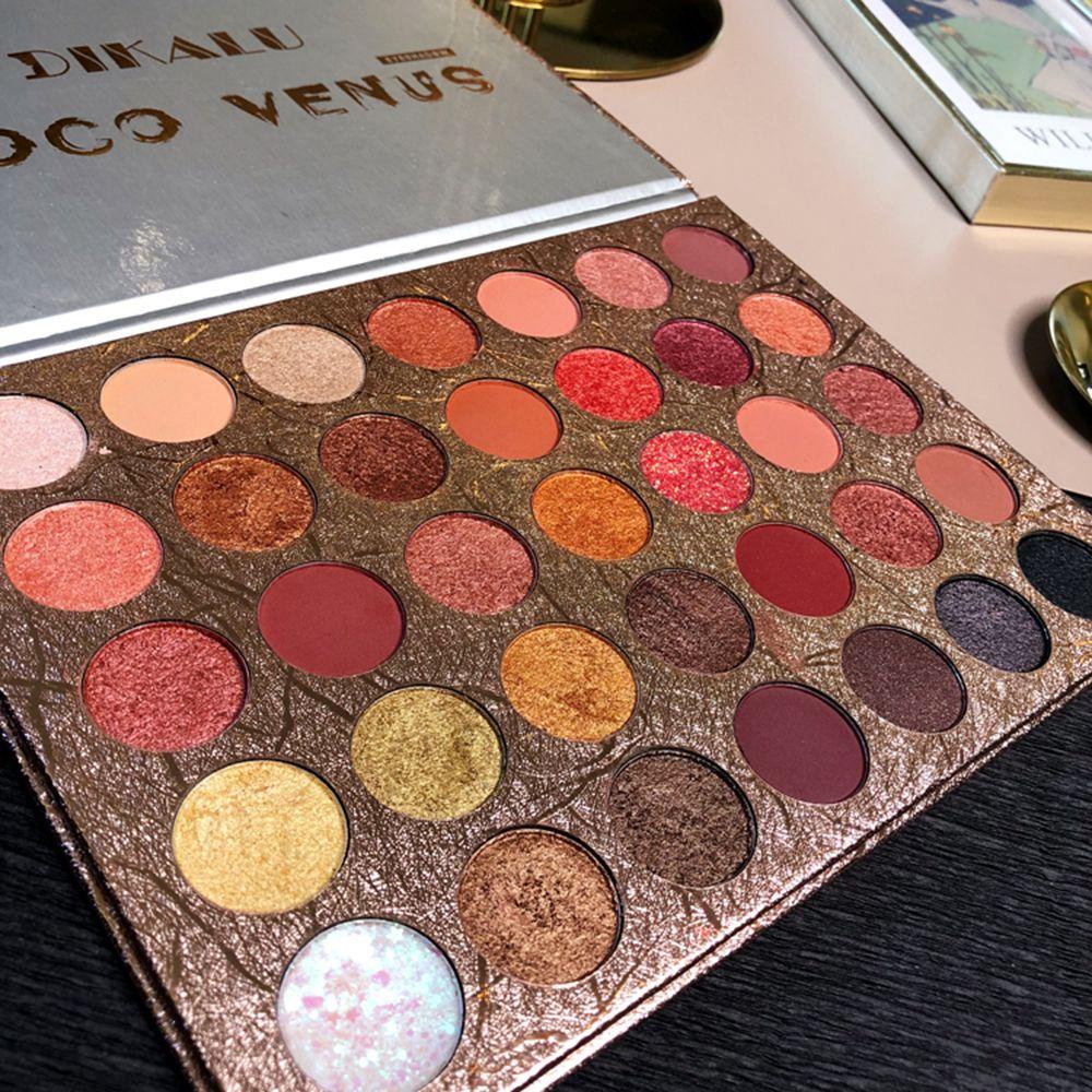 Bảng Phấn Mắt ESPO 35 Màu Kim Sa Lấp Lánh Chống Thấm Nước Lâu Trôi