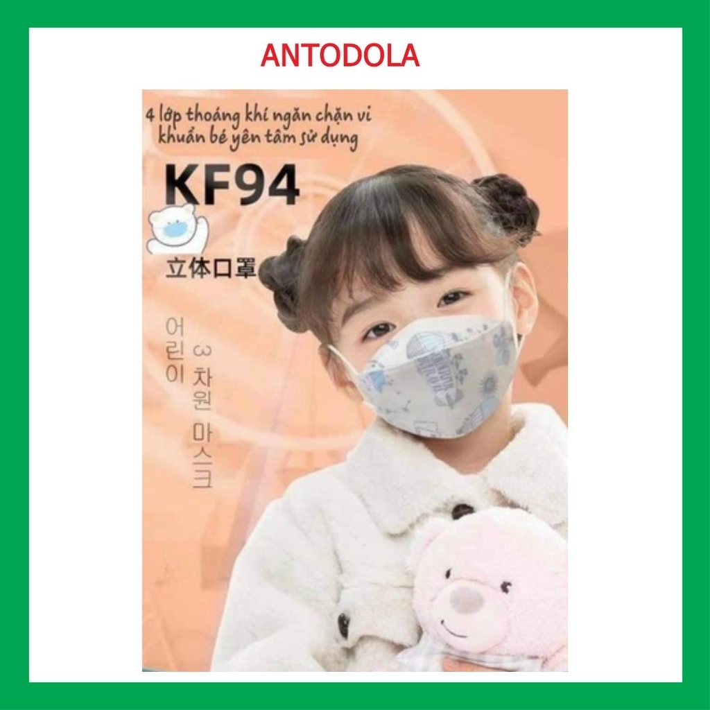 [COMBO10] Khẩu Trang Cho Bé 4D KF94 Họ Tiết Kiểu Hàn Quốc dành cho bé có đủ size từ Sơ Sinh Đến Lớn