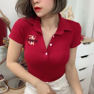 Bán sỉ áo cổ bẻ thêu TB