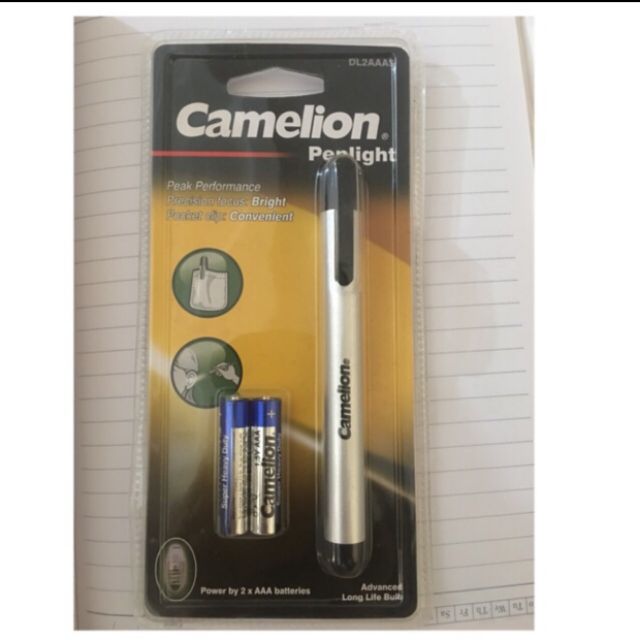 Đèn pin bút Camelion kèm 2 pin AAA
