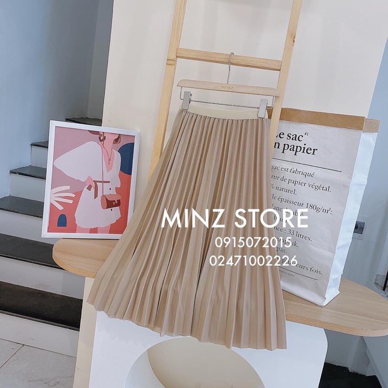 Chân váy ly dáng dài 71cm siêu xinh, Chân váy xếp ly cạp chun CV1502 - NhiNhi Shop | BigBuy360 - bigbuy360.vn