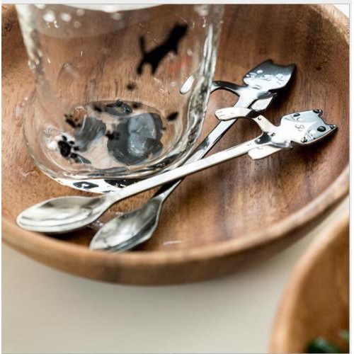 Muỗng / Nĩa Inox 304 Hình Mèo Dễ Thương