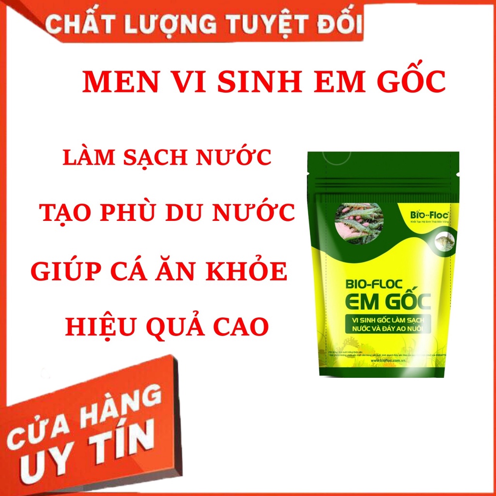 [TẶNG MÃ 50K] -  Men xử lí đáy ao - BioFloc EM gốc sạch nước ao nuôi cá ăn khỏe, mau lớn- Thuốc Thủy Sản Minh Tuệ