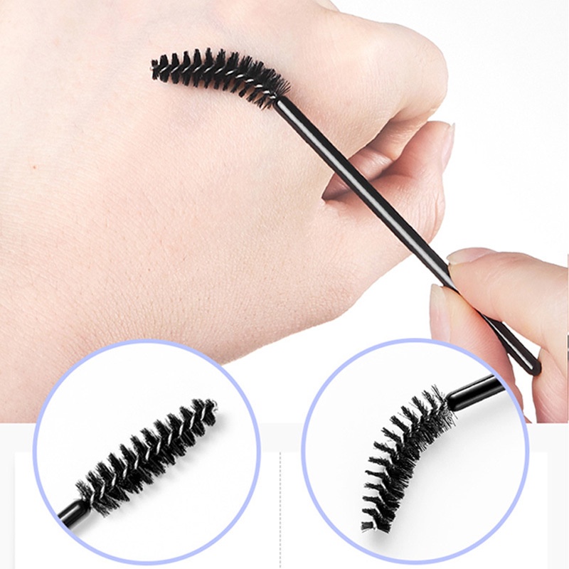 Minijumie Cọ Mascara chuốt lông mày chuốt mi ngắn Lông Mày Trang Điểm Làm Đẹp