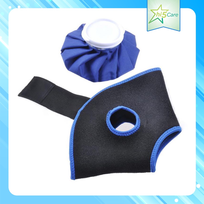 Túi Chườm Nóng Lạnh size 15 cm Giảm Đau Mắt Cá Chân và Đai Cố Định  #DaiTchuom-07