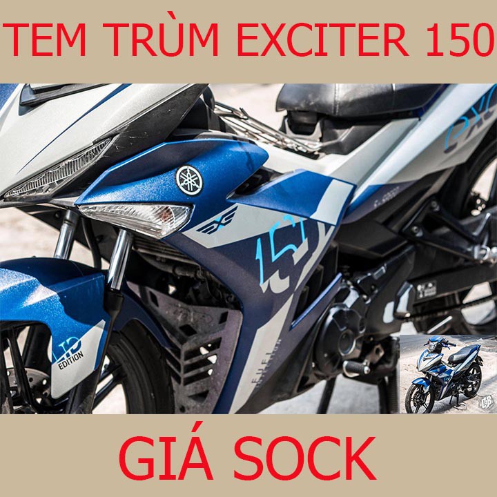 Tem Trùm Xe Exciter 150 Ex ( mẫu mới năm nay )