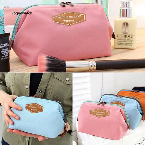 Túi Đựng Mỹ Phẩm Có Khóa Kéo Tiện Dụng Khi Đi Du Lịch