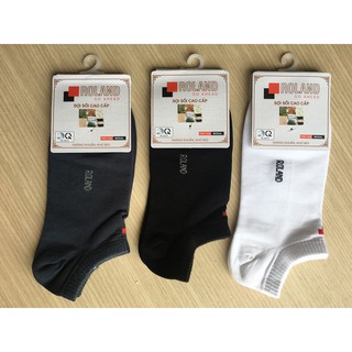 Combo 3 đôi vớ cổ ngắn sợi sồi modal cao cấp Roland