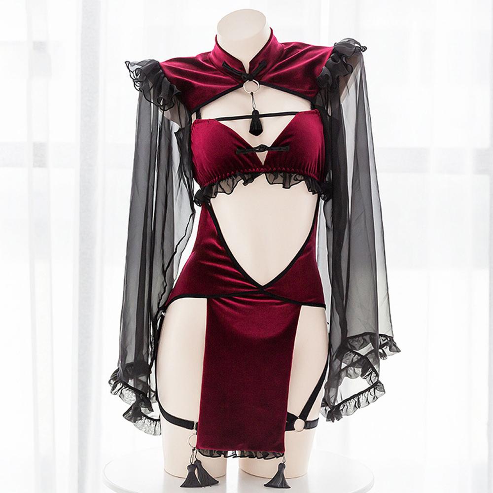 OCEANMAP Bộ Đồ Lót Hóa Trang Nhân Vật Game Bằng Lụa Gợi Cảm