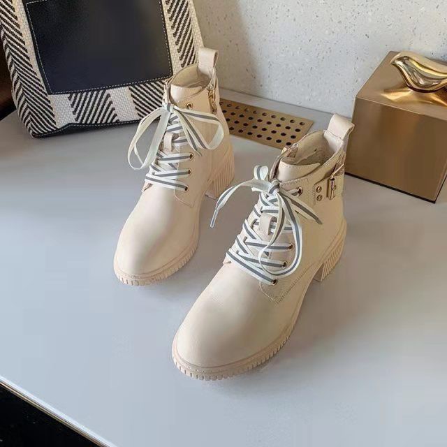 Giày bốt Nữ phong cách Anh quốc cổ cao đế cao 5P | BigBuy360 - bigbuy360.vn