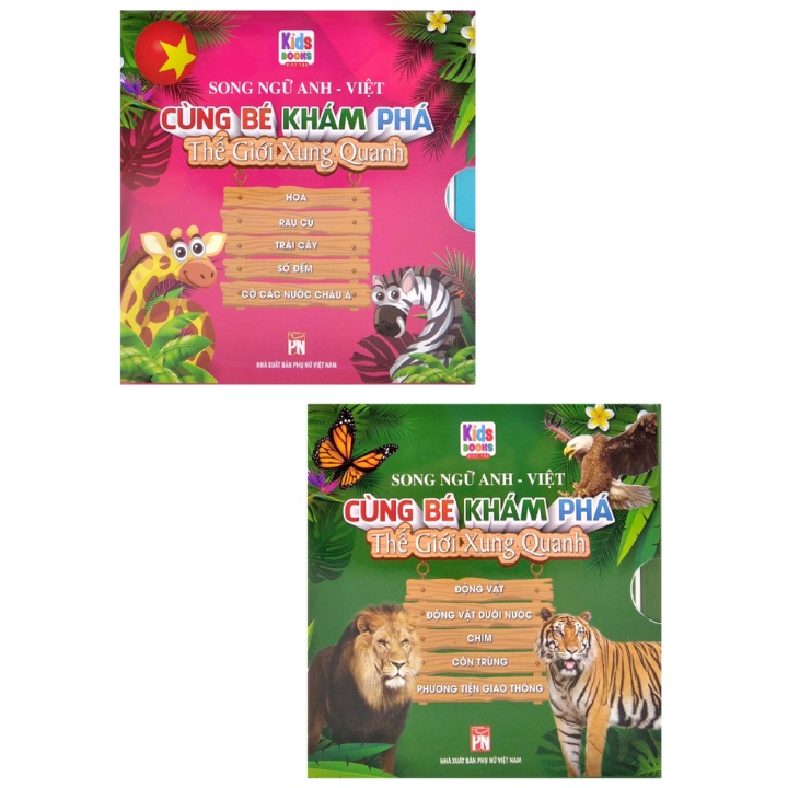 Sách - Combo Bộ Hộp Cùng Bé Khám Phá Thế Giới Xung Quanh (Bộ 2 Hộp)