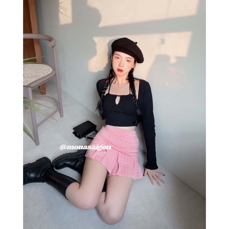 set áo cardigan tay dài ống loe dành cho nữ (có sẵn)