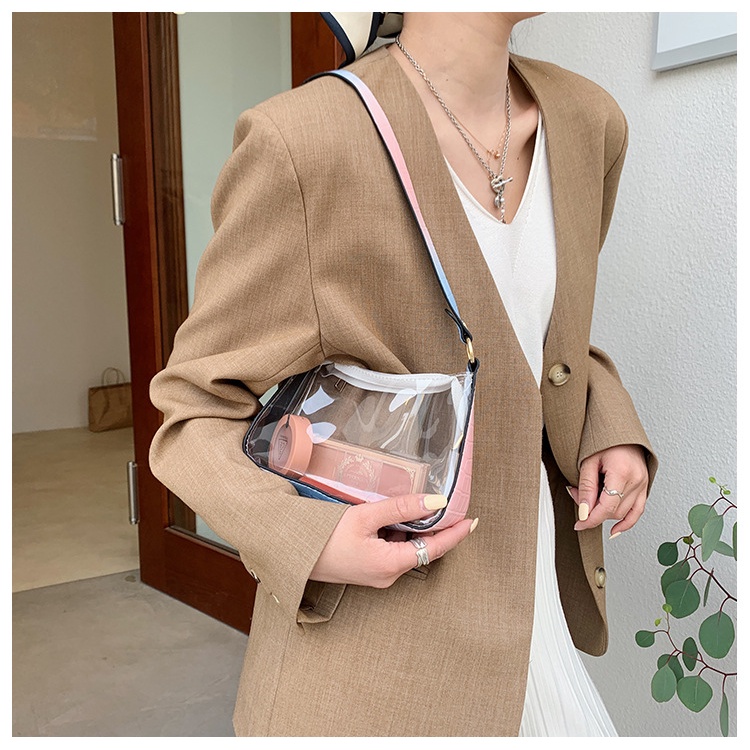 Túi Xách Đeo Vai JASMIN NOIR PVC Kiểu Vuông Nhỏ Chất Liệu Pvc Phong Cách Retro Đơn Giản Dành Cho Nữ