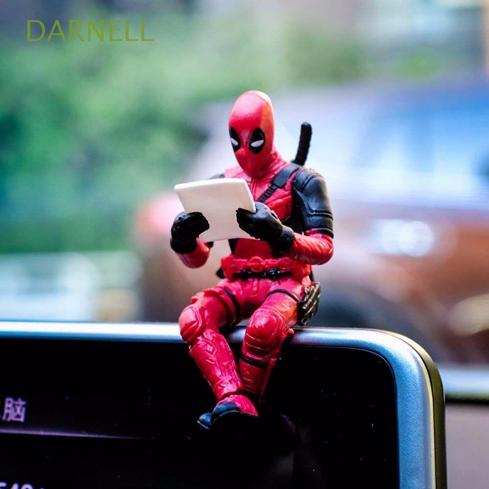 Mô hình nhân vật Deadpool hoạt hình Avengers bằng PVC trang trí nội thất xe hơi