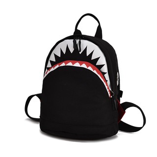 Balo mẫu giáo hàm cá mập 24x20x13cm - đen
