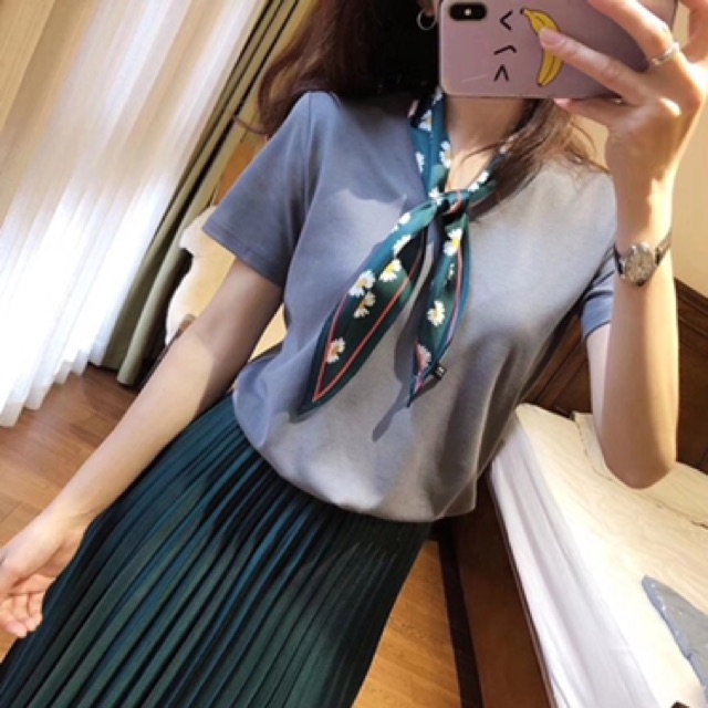 Khăn choàng cổ in hoạ tiết dễ thương( Có ảnh thật sản phẩm) - Maben