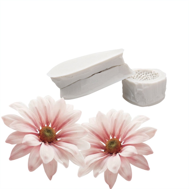 Khuôn Silicone Làm Bánh Kẹo Hình Bông Cúc Độc Đáo