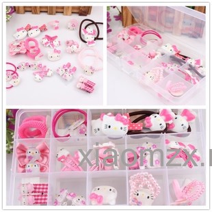 Mới Bộ Kẹp Tóc Hello Kitty Cho Bé Gái