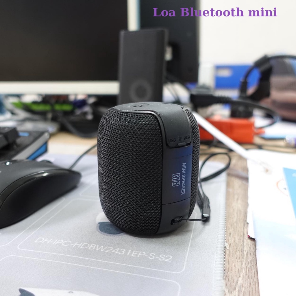 Loa Bluetooth Mini M8 Tueman Bass Cực Mạnh, Loa Bluetooth Di Động Âm Thanh Sống Động Pin Siêu Trâu Hỗ Trợ Thẻ Nhớ