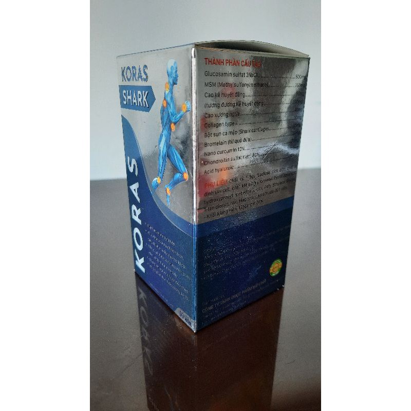 Koras Shark - Hỗ trợ cải thiện các triệu chứng viêm khớp thoái hóa khớp (60 viên)