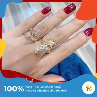 Nhẫn Hồ Ly Đính Đá Thái Lan Siêu Đẹp