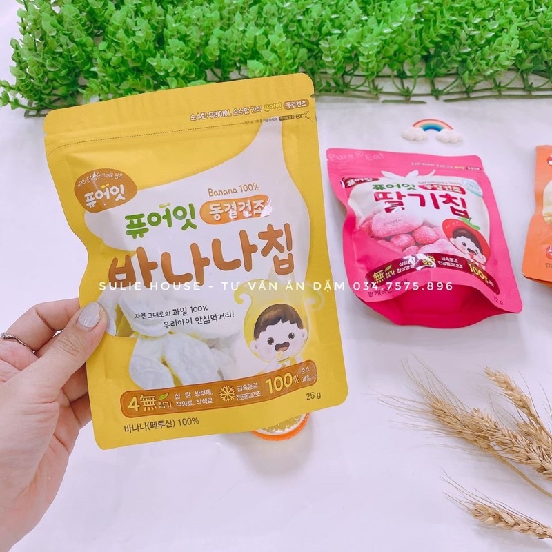 Hoa quả sấy hữu cơ Naebro Hàn quốc 6m+