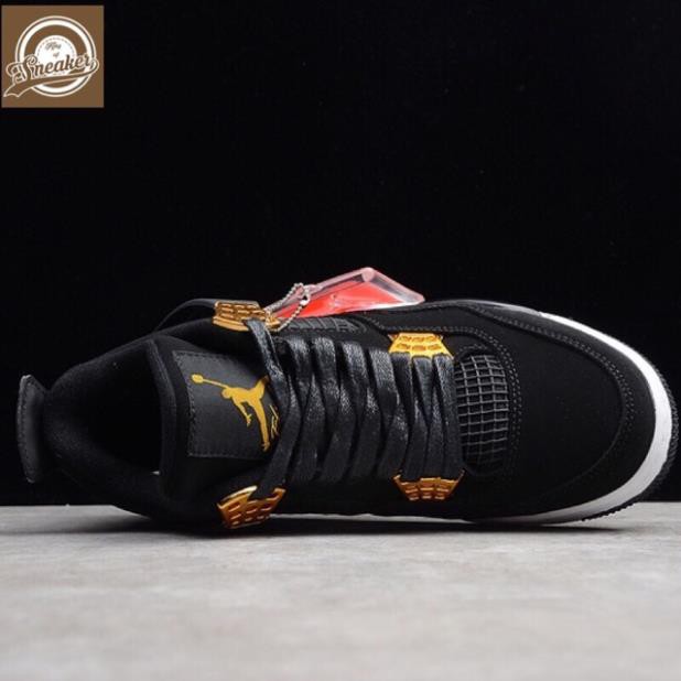 𝐑ẻ [Bran] Giầy Air Jordan 4 Royalty black đen đế trắng thời trang, sneaker nam nữ ! ✔️ [ NEW ] . . Hàng Chuẩn . ↯