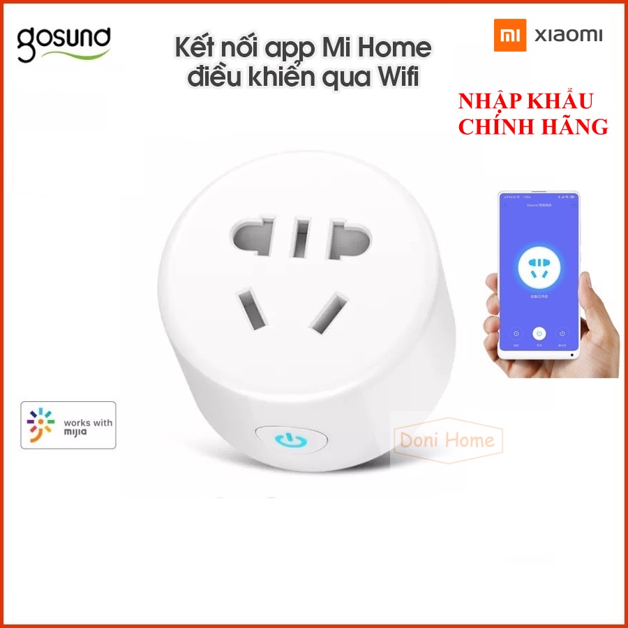 [HÀNG CÓ SẴN][CHÍNH HÃNG + WIFI]Ổ điện thông minh Wifi Xiaomi/Gosund CP1- Fullbox- BH 1 tháng