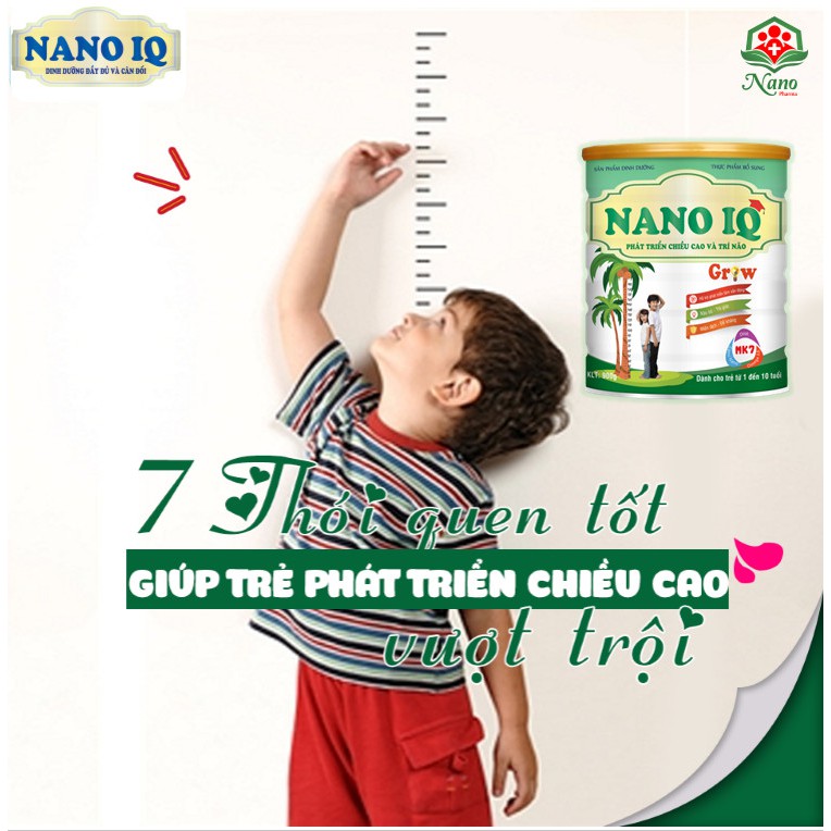 Nano IQ Grow phát triển chiều cao và trí não (Trẻ 1-10 Tuổi)