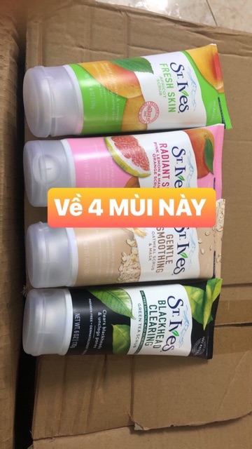 🎀Sữa rửa mặt St.Ives tẩy tế bào chết 170gr