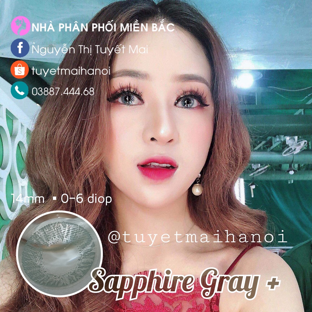 Lens Xám Cận Từ 1 Đến 6 Độ - Kính Áp Tròng Hàn Quốc Vassen Sexy Me