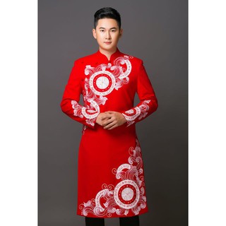 Áo dài nam cách tân nam mới nhất 2021