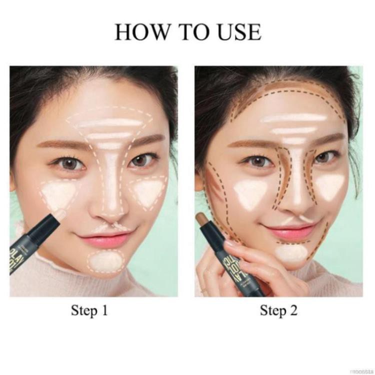 [Hàng mới về] Phấn bắt bắt sáng kiêm tạo khối màu đồng 2 trong 1 tiện dụng | BigBuy360 - bigbuy360.vn