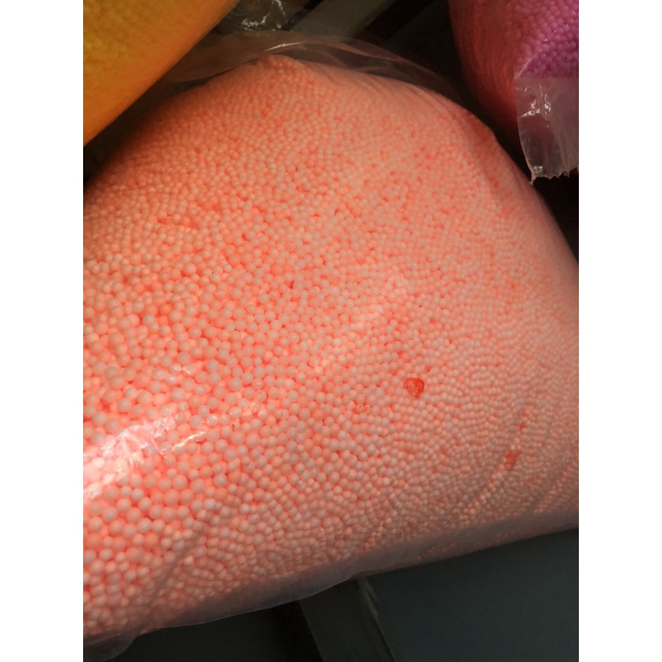 1kg Hạt Xốp Màu Dùng Bỏ Hộp Quà Tặng, Sinh Nhật, chơi Slime...