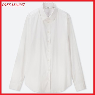 Áo sơ mi nữ Uni dài tay chất cotton thun 414148