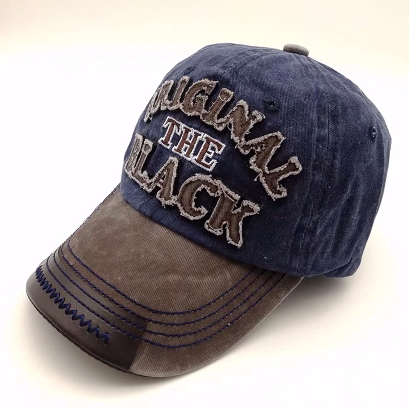 Mũ lưỡi trai thêu hình, nón đội đầu cổ điển phong cách Gothic Punk Y2k cho nam nữ