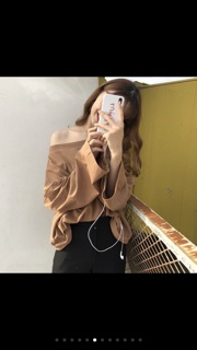 Áo thun dài tay trễ vai
