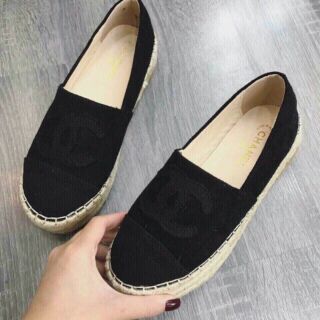 Giày slipon trần chỉ đế cói