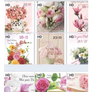 Thiệp chúc mừng bưu thiếp mừng ngày 20-10 , 20-11 và 8-3