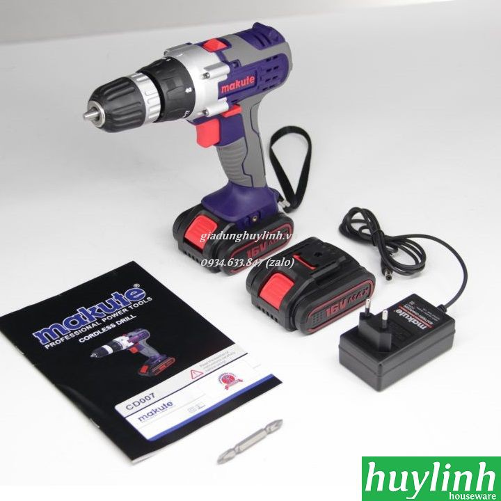 Máy khoan pin Makute CD007 - 12V - 16V - 20V