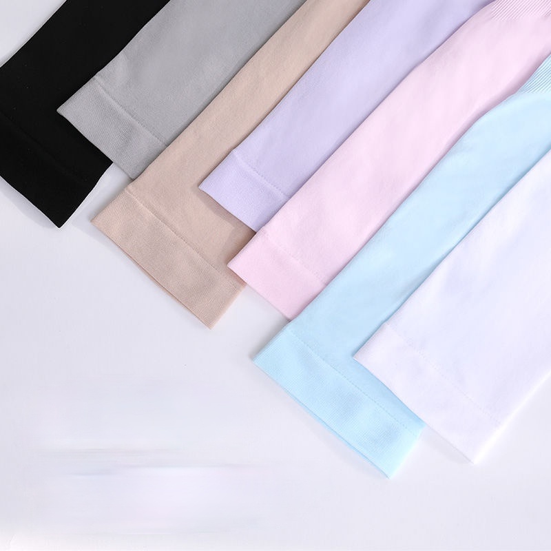 Cặp găng tay dài hở ngón bảo vệ da chống nắng dành cho nam và nữ