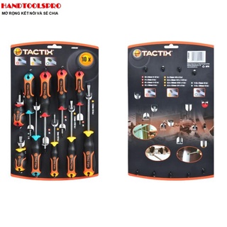 Bộ tua vít cách điện 1000v 10 chi tiết tactix 205407