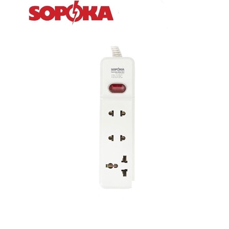 Ổ CẮM KHÔNG DÂY SIÊU CHỊU TẢI 2200W SOPOKA 3M-0 và 4M-0