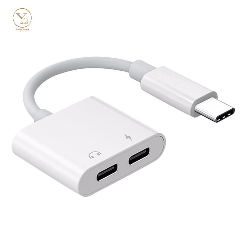 Đầu Chia Cổng Sạc Usb Type C 2 Trong 1 Cho Huawei Samsung Xiaomi