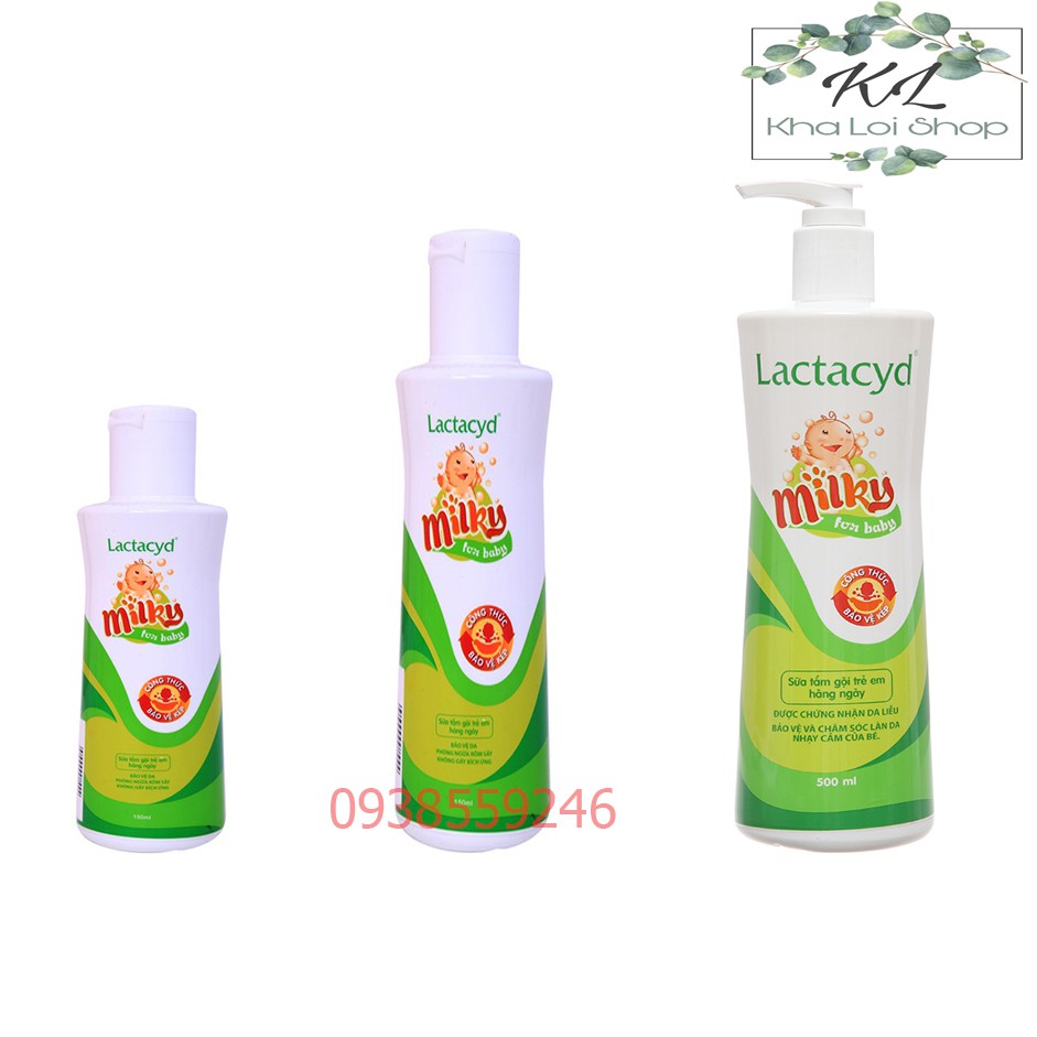 Sữa tắm gội trẻ em Lactacyd Milky (150ml 250ml 500ml)