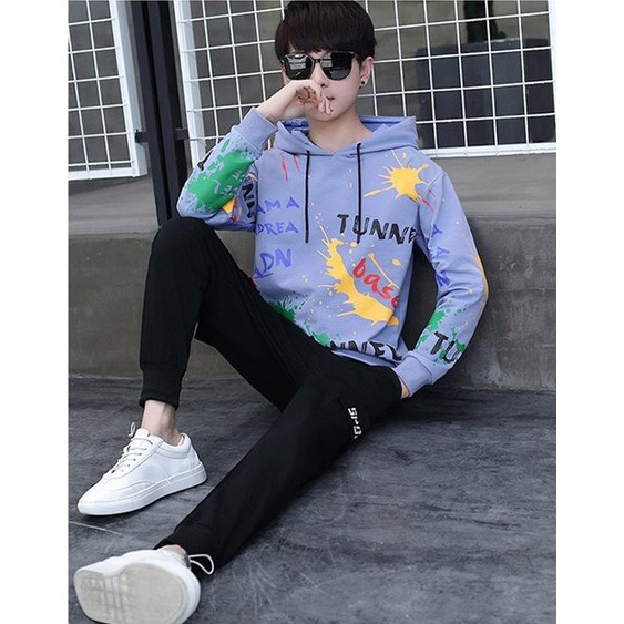 Áo Hoodie Nón Chui Trùm Đầu Nữ Nam Unisex Chất Vải Nỉ Poly Nam Nữ, Vảy Sơn WAH021NO