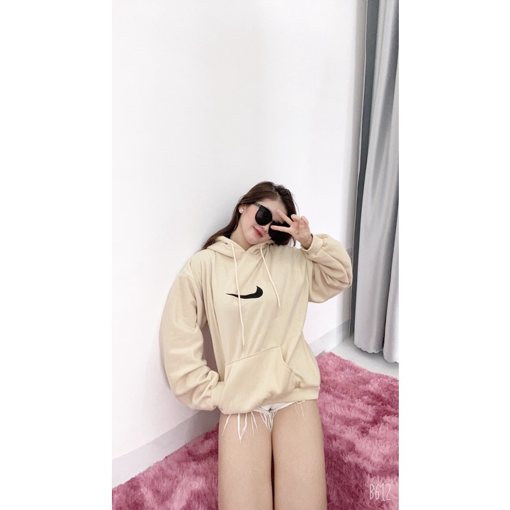 Áo hoodie Nike nữ nam tick thêu xịn, áo hoodie chất nỉ dày dặ,tốt,bền GZHD055 Store Q&amp;P